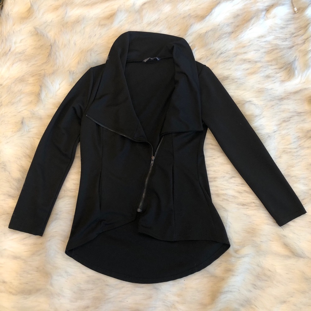 Black zippered jacket